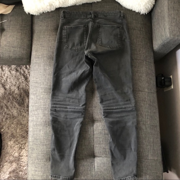 Zara Moto skinny gray jeans Ankle length Size 26 - Picture 6 of 7